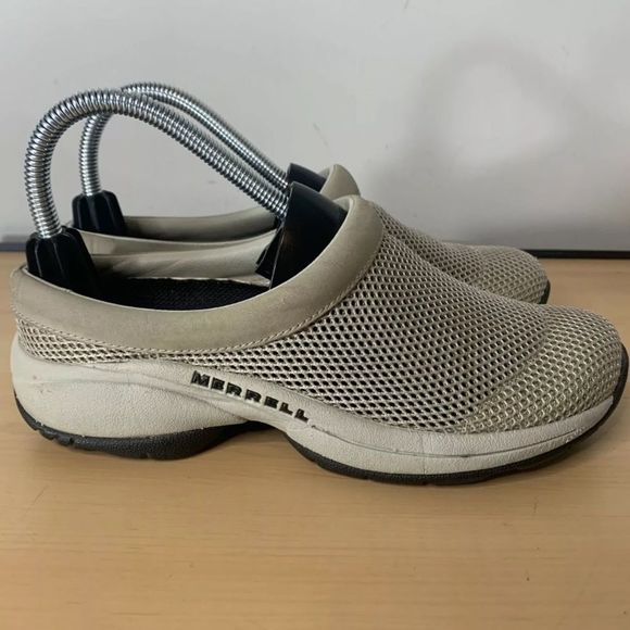 MERRELL MOC PRIMO VENT SILVER MIST WOMENS SIZE 7, SLIP ON SHOES - Picture 2 of 10